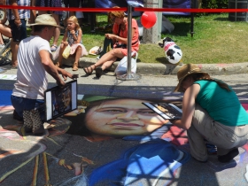 Chalk art