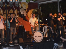 Extra Cripsy Brass Band at Bastille Days
