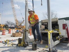 Fall protection demonstration