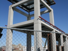 MSOE Athletic Field and Parking Complex under construction.