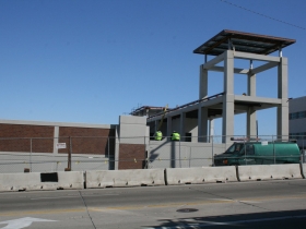 MSOE Athletic Field and Parking Complex under construction.