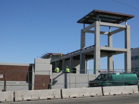 MSOE Athletic Field and Parking Complex under construction.