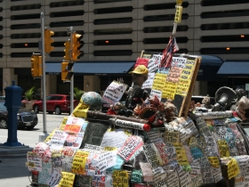 Brother Ron drives his Godmobile.