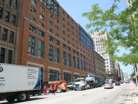 The new Marriott Hotel is soon to open.