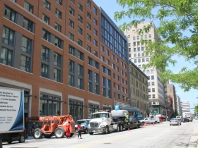 The new Marriott Hotel is soon to open.