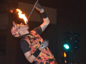 Fire Guy show at Bastille Days