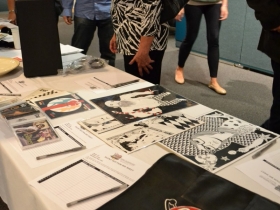 The auction tables were filled with items donated by local artists, gift certificates to Milwaukee restaurants, and of course, tickets to Lambeau