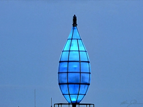 The Flame atop the Wisconsin Gas Light Building.