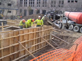 Construction on MSOE's campus.