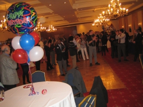 The crowd at the Mandela Barnes birthday party.