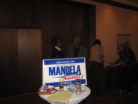 A sign for Mandela Barnes from 2012 primary election.