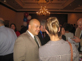 Ald. Jose Perez and Grace Fuhr