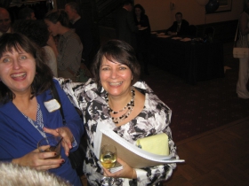 Irene Parthum (l) with Janet Protasiewicz.