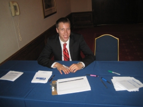 Richard Batzler, an intern for Barnes.
