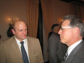 Ald. Nik Kovac and Mark Thomsen.