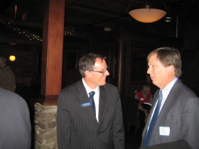 Jon Richards and Sup. David Cullen at Trinity Three Irish Pubs.