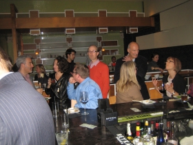 Attendees at the Dallet fundraiser.