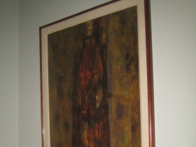 Joe Friebert painting of City Hall.