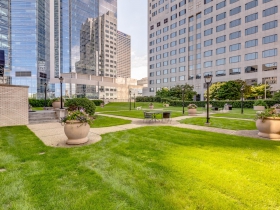 Cudahy Tower courtyard