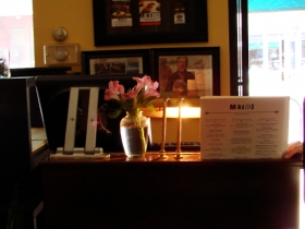 Host stand at Hotel Metro