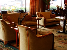 Hotel Metro's lobby.