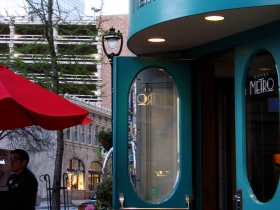 Hotel Metro door.