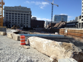 Construction of the Northwestern Mutual Tower and Commons.