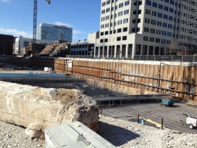 Construction of the Northwestern Mutual Tower and Commons.