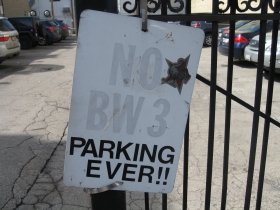 No BW 3 Parking Ever