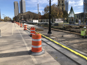 Cathedral Square Park Construction