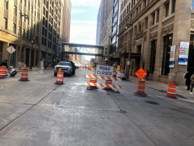 Steam Release from Water Main Break