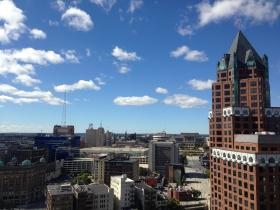 The Milwaukee Center is seen.