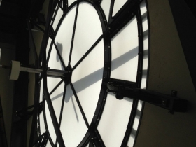 Back of the clock