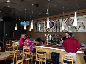 Tony Feldtkeller works the bar