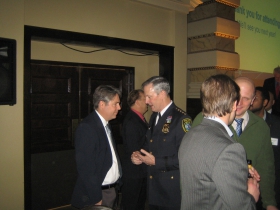 Ald. Michael Murphy (l), Chief Edward Flynn (r)