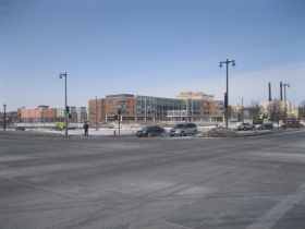 Intersection of N. Water and E. Knapp streets - looking northwest.