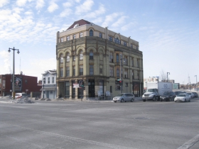 Intersection of N. Water and E. Knapp streets - looking southwest.