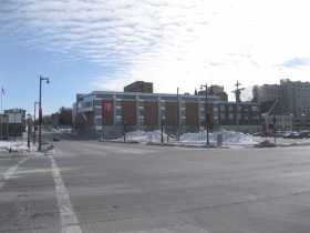 Intersection of N. Water and E. Knapp streets - looking east.