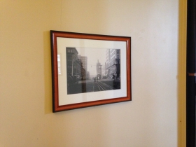 Streetcar photo in the lobby.
