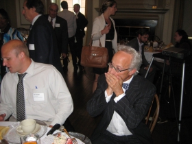 Ald. Nik Kovac and Barry Mandel.