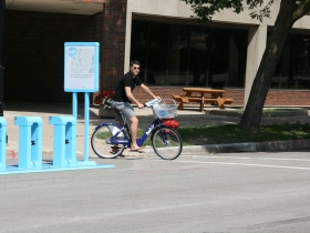 Bublr Bikes Rider