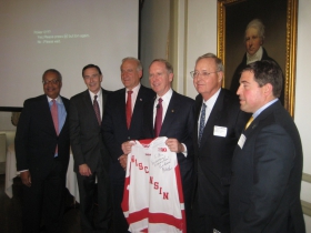 John Daniels, Nick Turkal, Ted Kellner, Bill Downe, Paul Purcell and Peter Feigin.