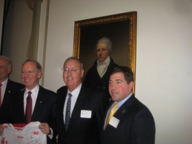 Could somebody get that guy in the painting to smile, please?