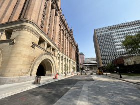 Market Street outside Milwaukee City Hall