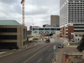 Construction of 833 East.