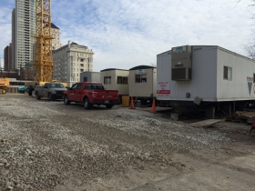 Construction of the Northwestern Mutual Tower and Commons.