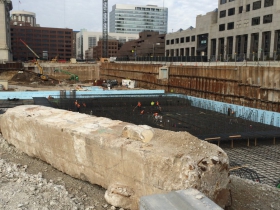 Construction of the Northwestern Mutual Tower and Commons.