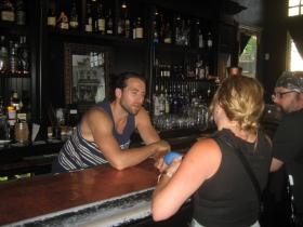 The bar at Pourman's