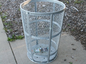 Empty Garbage Cans
