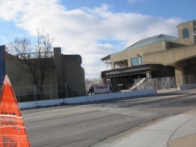 The Downtown Transit Center is being demolished.